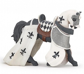 Фигурка - Белая драпированная лошадь (Papo, 39786_papo)